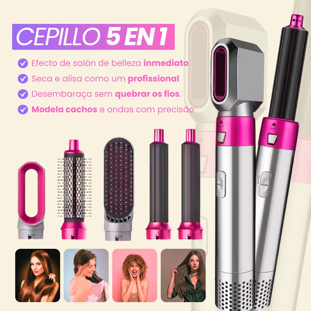 Cepillo de Peinado - 5 en 1 PROFESIONAL™ | ENVÍO GRATIS + PAGO CONTRAREEMBOLSO